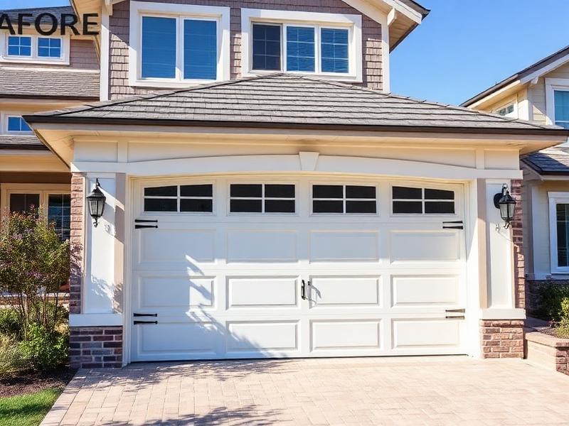 Beautiful carriage-style garage door installation on upscale home in Albany, Oregon